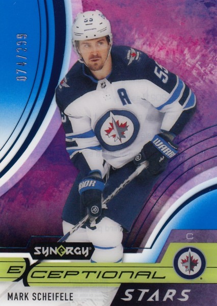 insert karta MARK SCHEIFELE 21-22 Synergy Exceptional Stars Blue /299